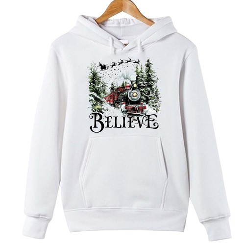 Polar express hoodie believes - hoodie,