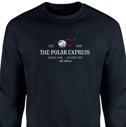 Polar express bell embroidered - express,